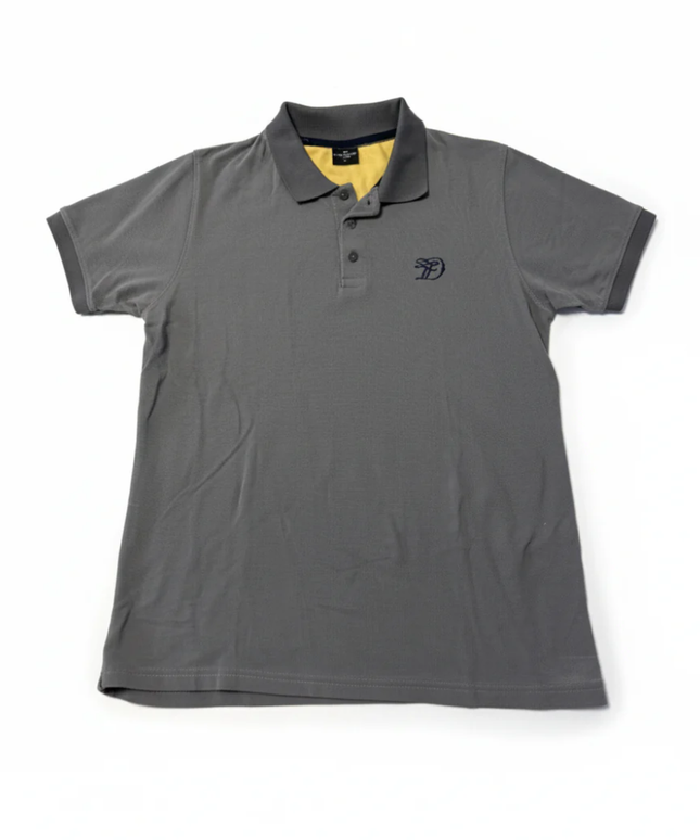 Tom Tailor Grey Cotton Piqué Polo Shirt