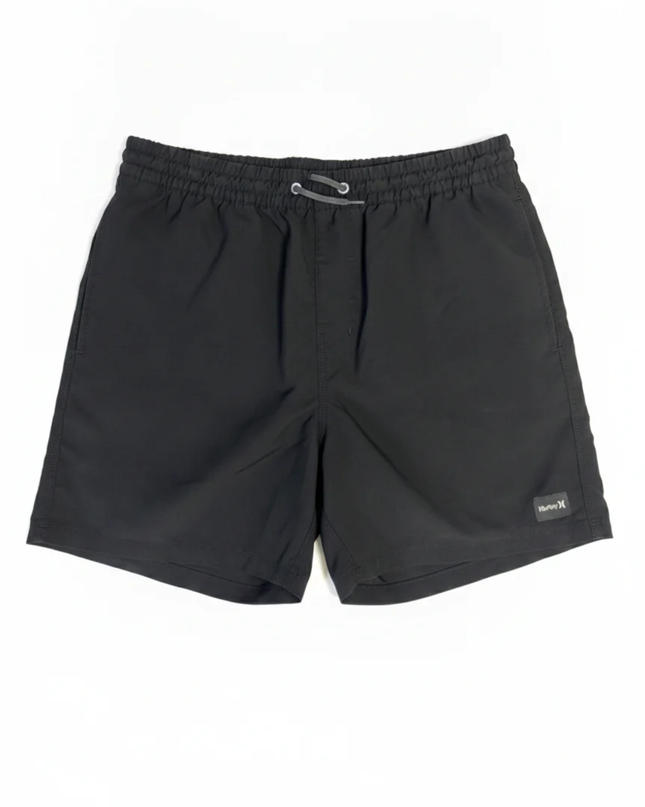 Hurley Men's Black Drawstring Athletic Board Shorts