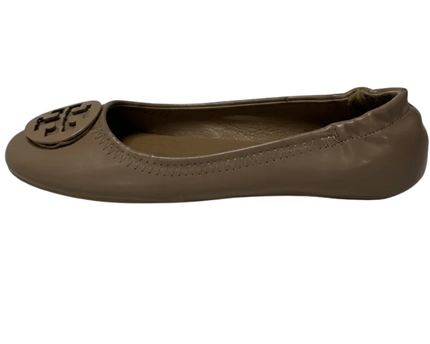 Tory Burch Tan Leather Ballet Flats W/Box
