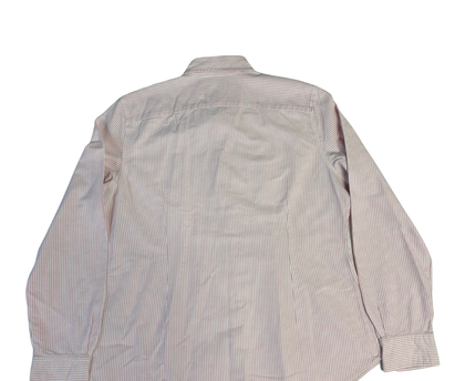 Ralph Lauren Pink Striped Custom Fit Oxford Shirt