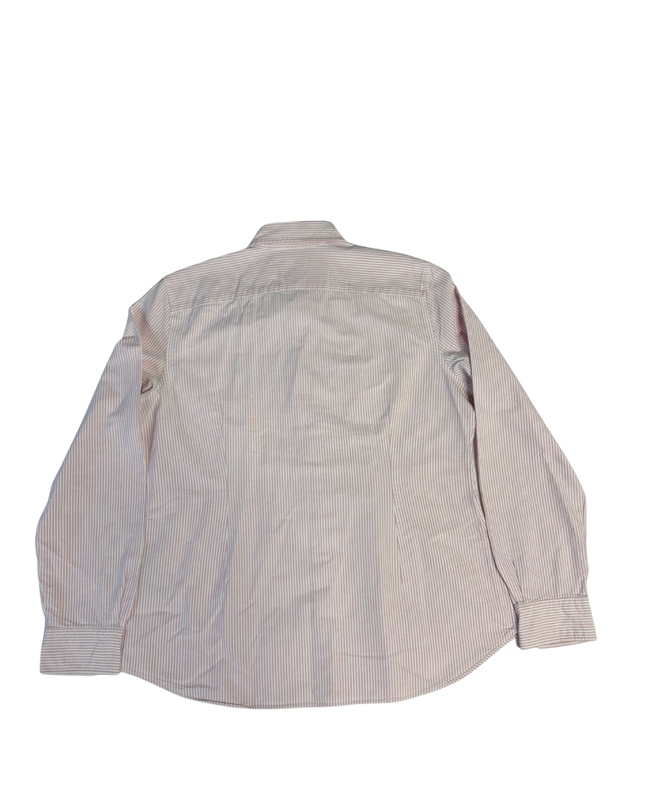 Ralph Lauren Pink Striped Custom Fit Oxford Shirt