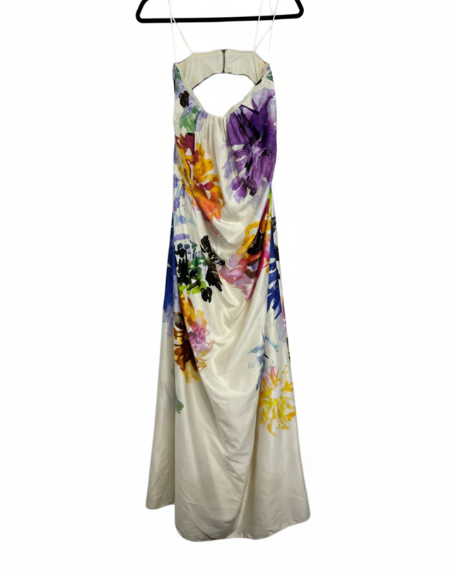 Nicole Miller Multicolor Floral Maxi Dress
