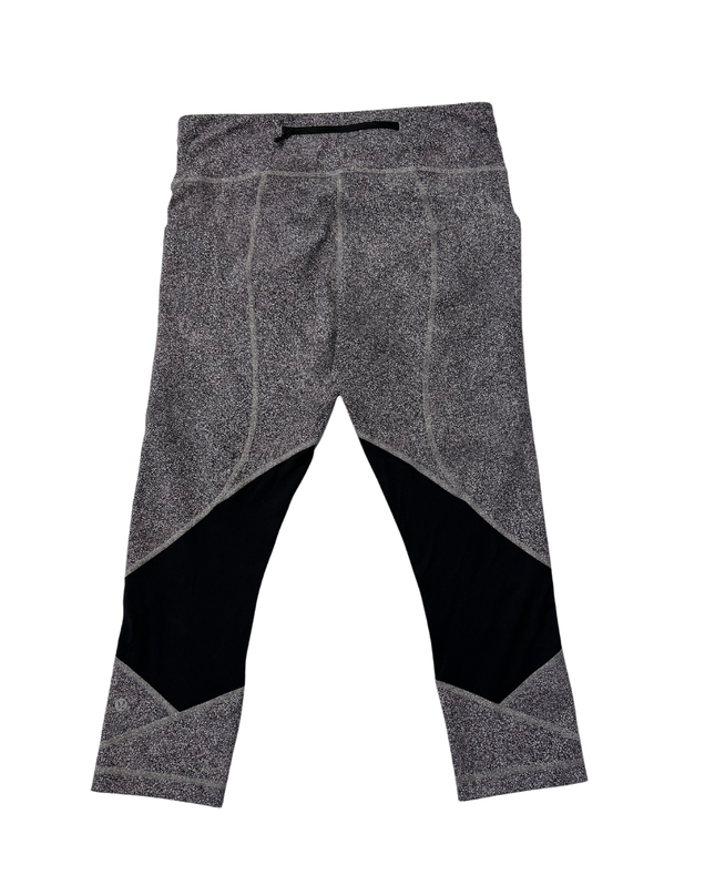 Lululemon Grey Textured Cropped Leggings