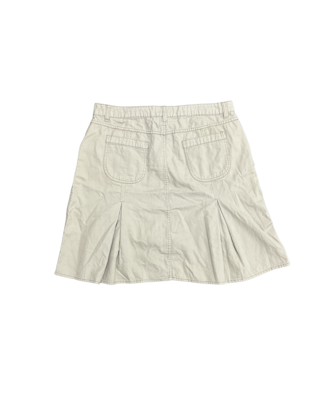 Faded Glory Originals Beige Cotton Cargo A-Line Skirt - XL