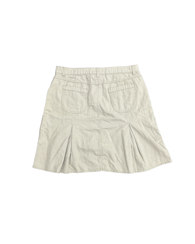 Faded Glory Originals Beige Cotton Cargo A-Line Skirt - XL