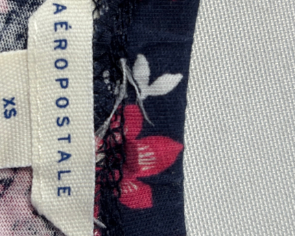 Aéropostale Navy Blue Floral Print Romper