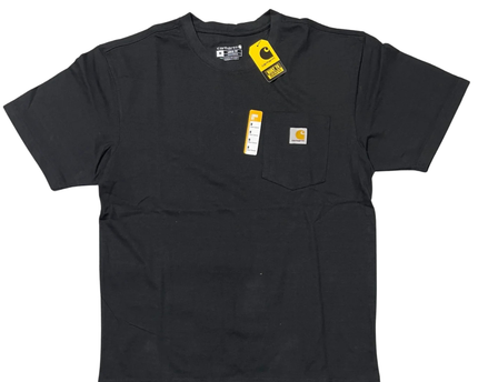 Carhartt Men's K87 Loose Fit Short-Sleeve Pocket T-Shirt - Black W/Tags