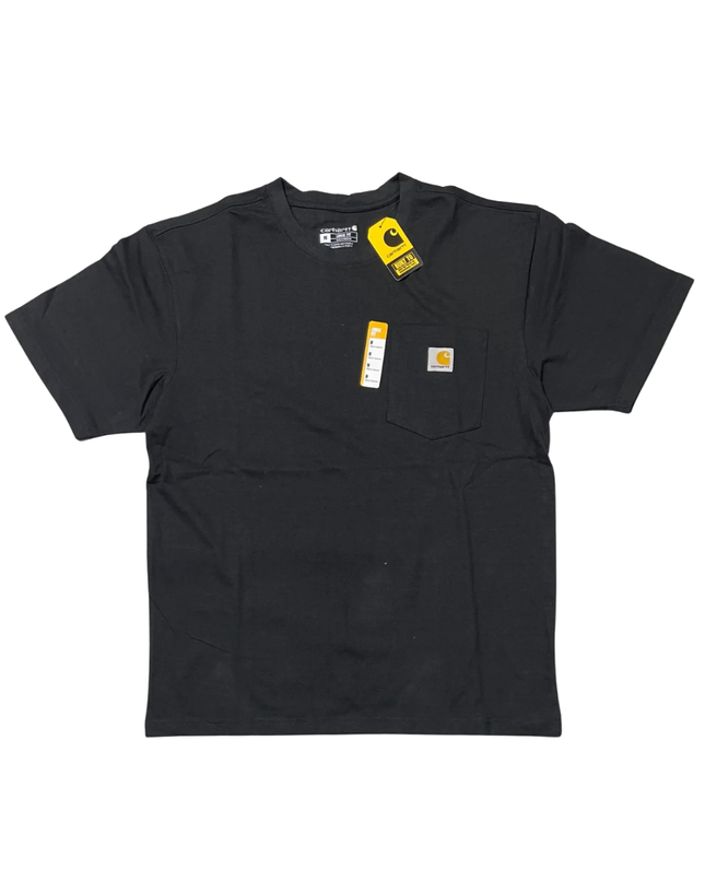 Carhartt Men's K87 Loose Fit Short-Sleeve Pocket T-Shirt - Black W/Tags