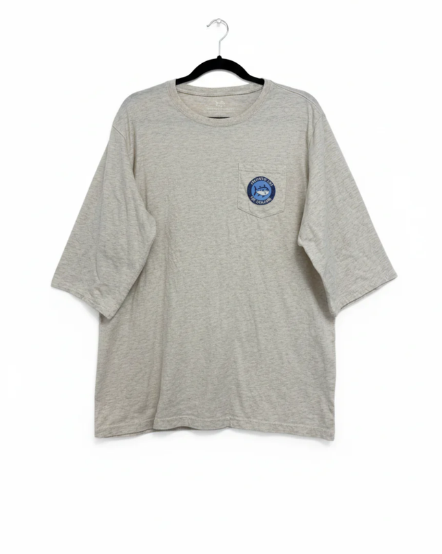 Southern Tide Grey Skipjack Graphic Pocket Tee