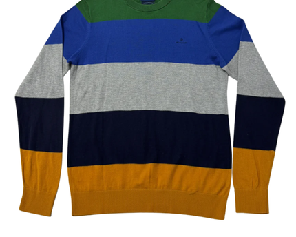 GANT Multicolor Striped Cotton Cashmere Sweater