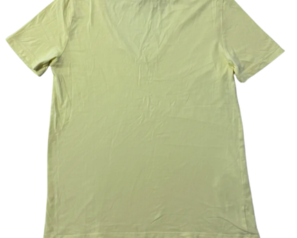 MNG Pastel Yellow V-Neck Short Sleeve T-Shirt