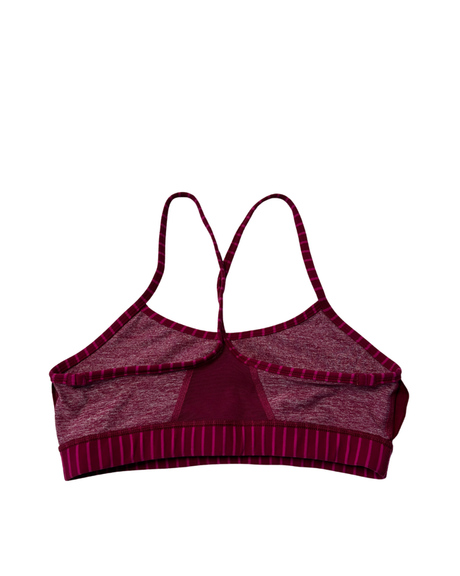 lululemon Maroon/Pink Strappy Sports Bra