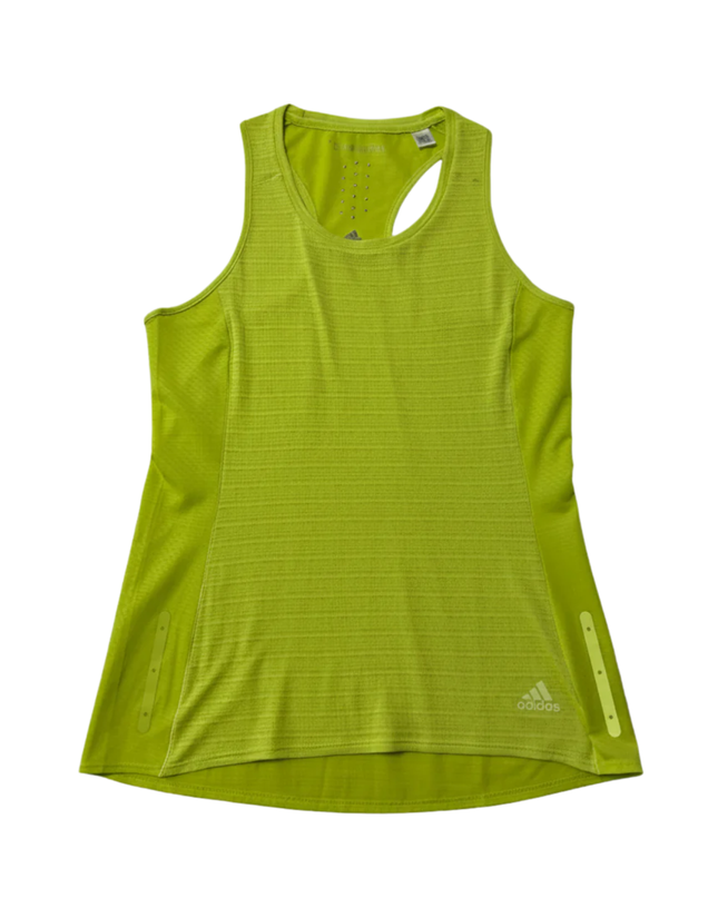 Adidas Neon Yellow Climachill Energy Running Tank Top