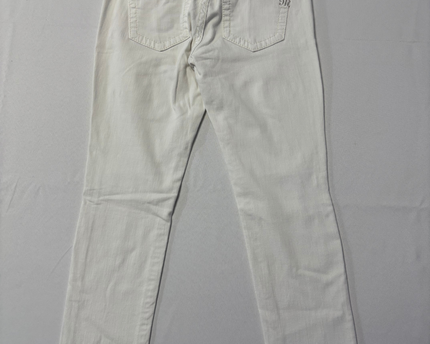 Miss Me White Distressed Embellished Skinny Jeans