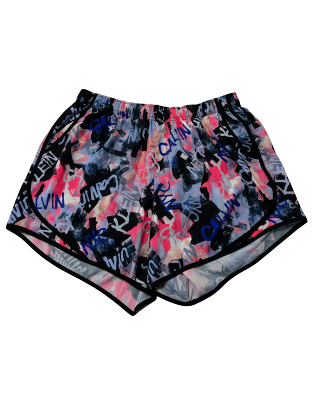 Calvin Klein Performance Multicolor Graffiti Print Sports Shorts