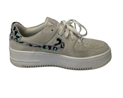 Nike Beige Air Force 1 Sage Low Leopard Sneakers