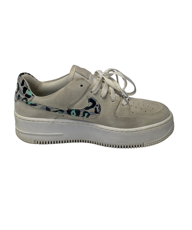 Nike Beige Air Force 1 Sage Low Leopard Sneakers