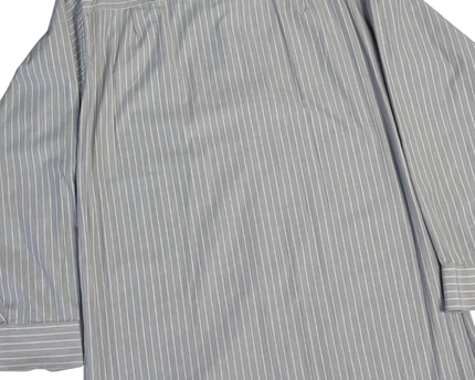 Calvin Klein Gray Striped Regular Fit Long Sleeve Shirt