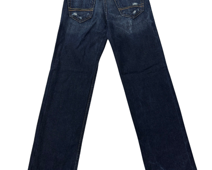 Abercrombie & Fitch Kids Dark Blue Distressed Straight Leg Jeans