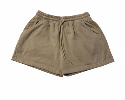 Alo Yoga Beige High-Waist Accolade Sweat Shorts