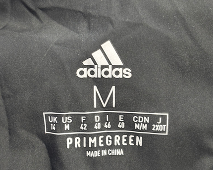 adidas Black Longline Puffer Down Hooded Jacket