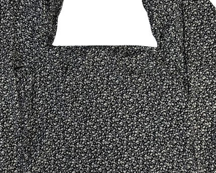 Abercrombie & Fitch Black Floral Puff Sleeve Blouse