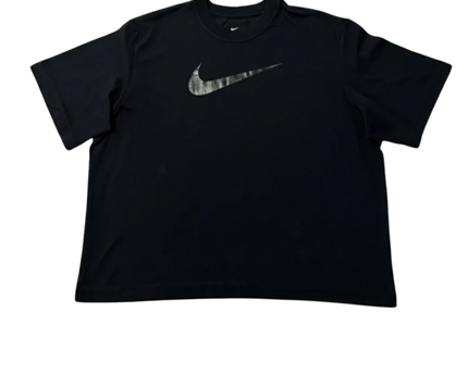 Nike Black Graphic Swoosh Dri-FIT Loose Fit T-Shirt