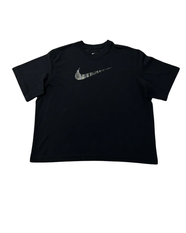 Nike Black Graphic Swoosh Dri-FIT Loose Fit T-Shirt