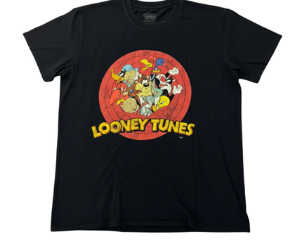 Looney Tunes Black Vintage Style Graphic T-Shirt