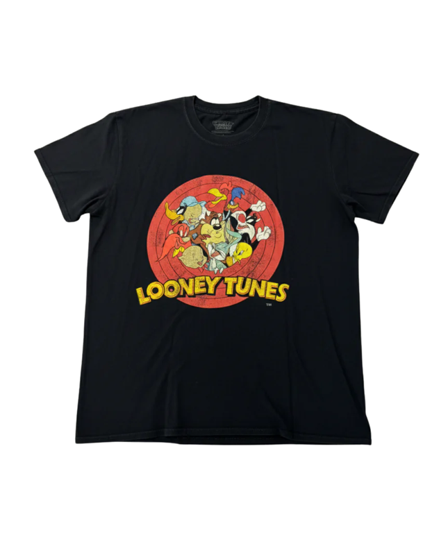Looney Tunes Black Vintage Style Graphic T-Shirt