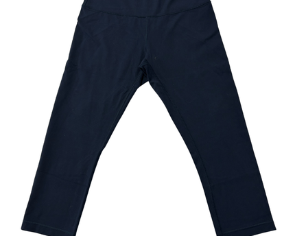 Lululemon Navy Blue High-Rise Crop Leggings