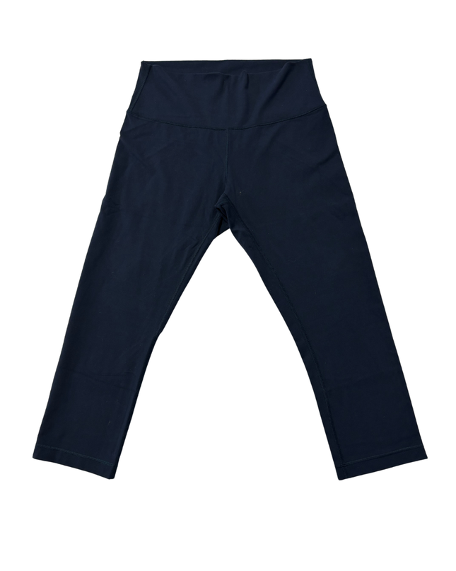 Lululemon Navy Blue High-Rise Crop Leggings