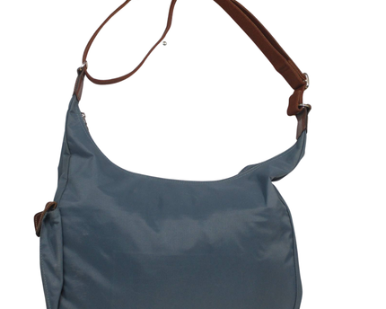 Longchamp Blue Nylon Hobo Shoulder Bag