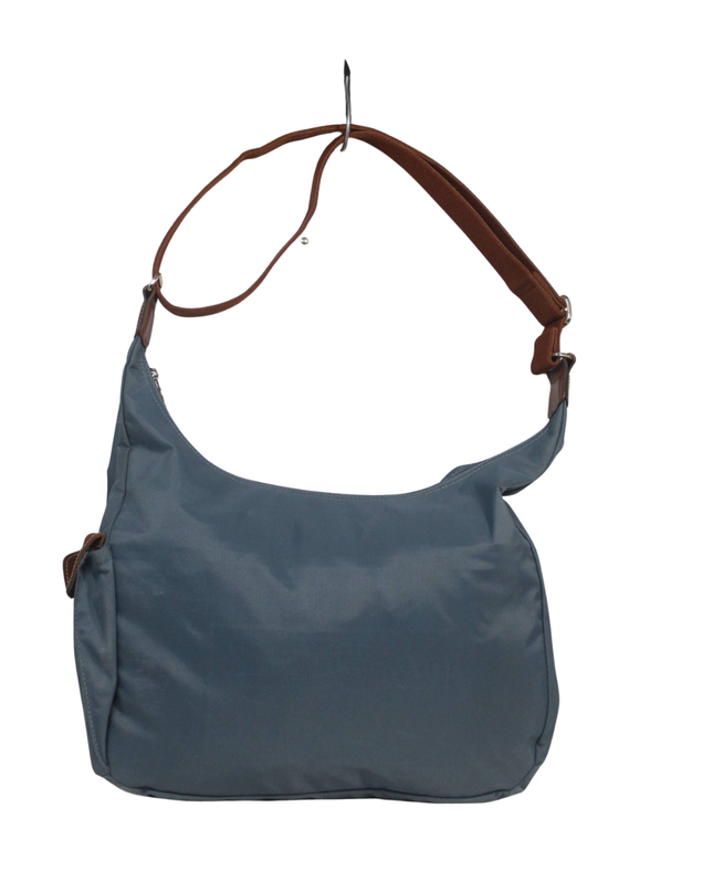 Longchamp Blue Nylon Hobo Shoulder Bag