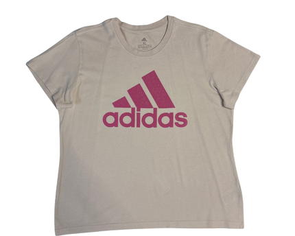 Adidas Beige Trefoil Logo T-Shirt