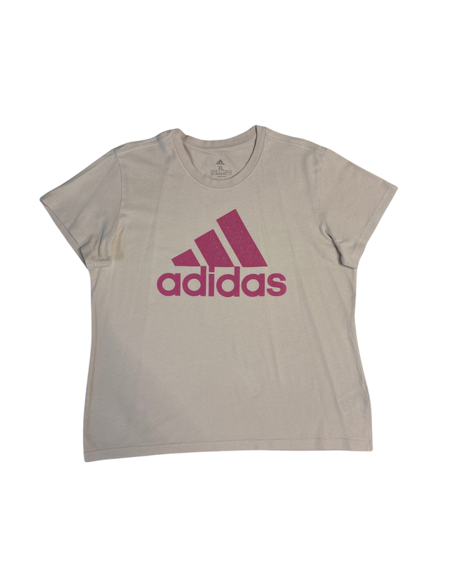 Adidas Beige Trefoil Logo T-Shirt