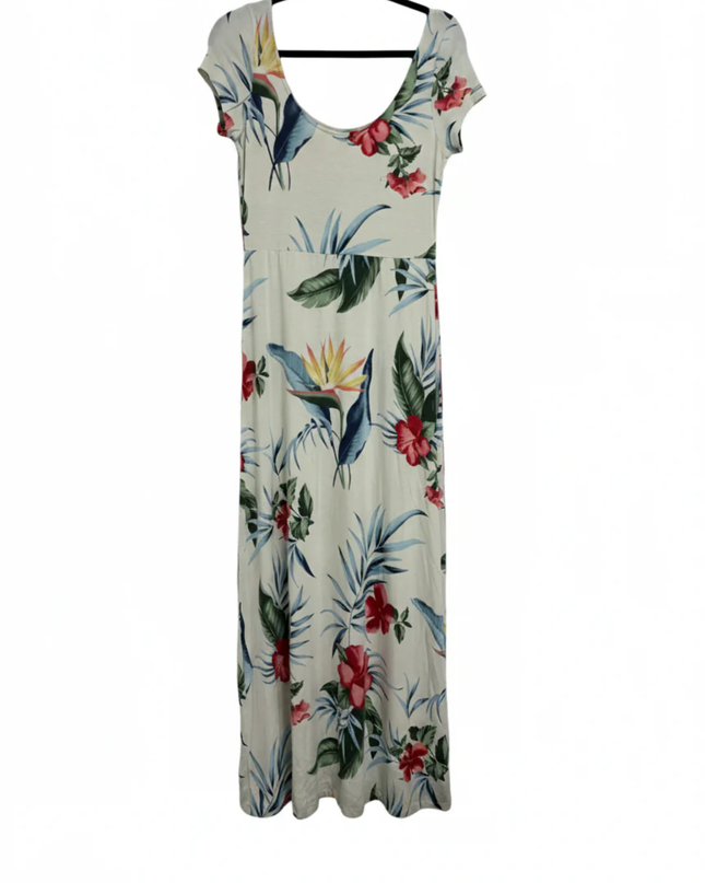 Tommy Bahama Floral Print Scoop Neck Maxi Dress