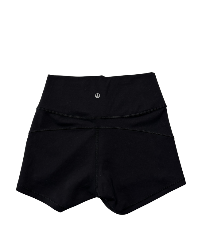 Lululemon Black High-Rise Performance Sports Shorts