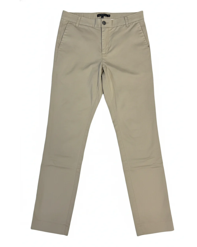 Zara Beige Slim-Fit Ankle-Zip Pants