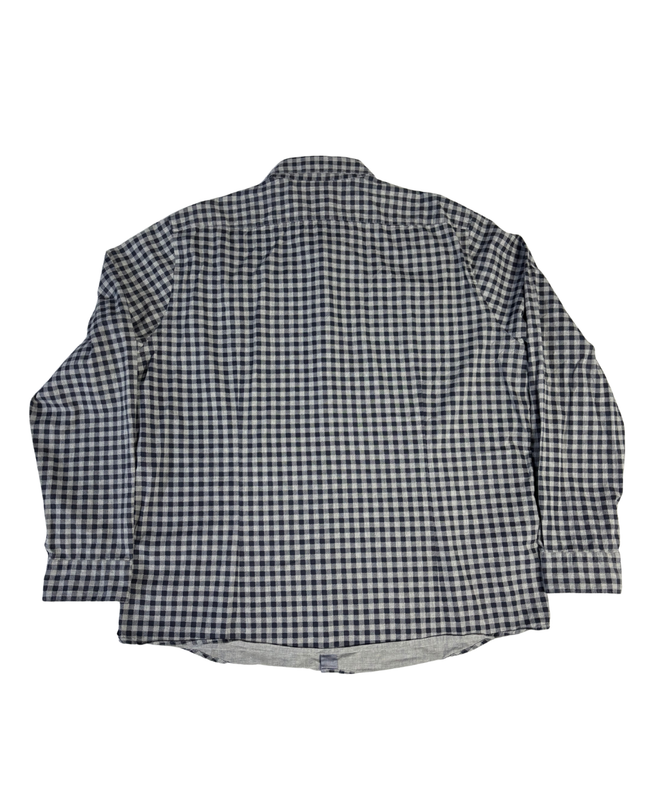 Boss Grey/Black Checkered Regular Fit Shirt