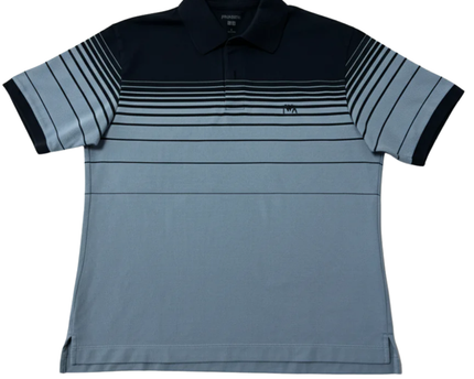 Uniqlo x JW Anderson Navy and Light Blue Gradient Stripe Polo Shirt