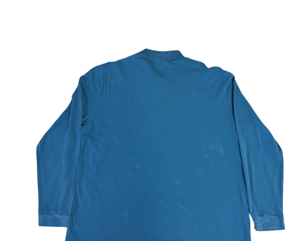 Lacoste Blue Long Sleeve Piqué Polo Shirt