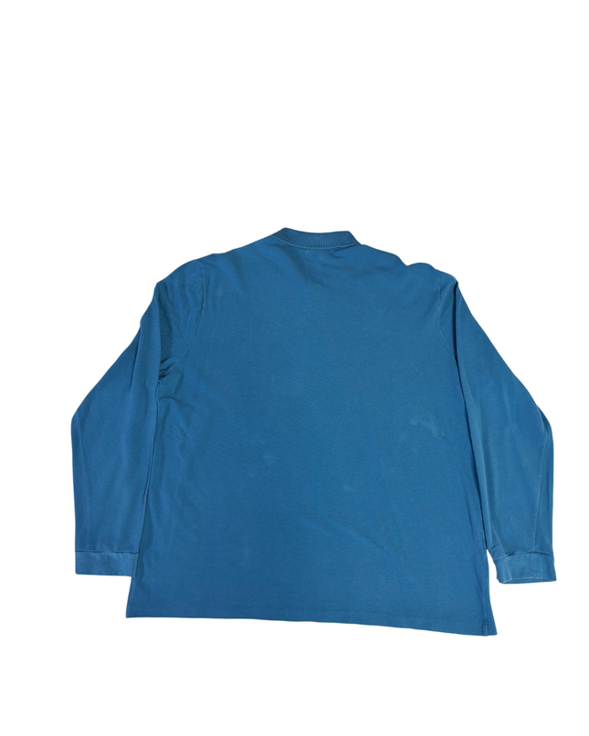 Lacoste Blue Long Sleeve Piqué Polo Shirt