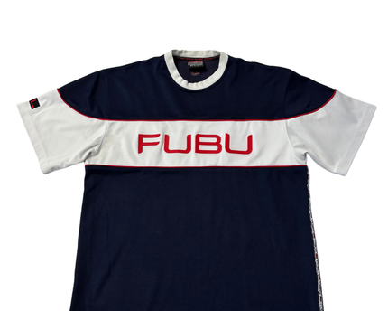 Vintage FUBU Navy Block Logo T-Shirt