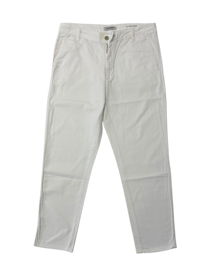 Carhartt WIP White Boyfriend Fit Work Pants - L | Waist: 32"