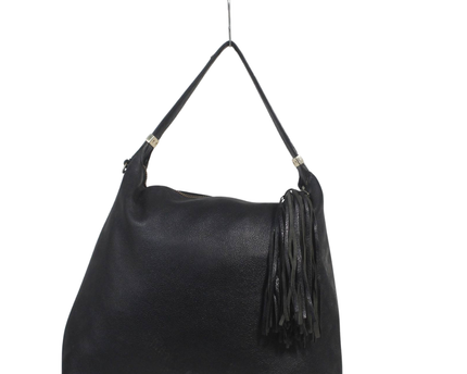 Michael Kors Black Pebbled Leather Hobo Shoulder Bag