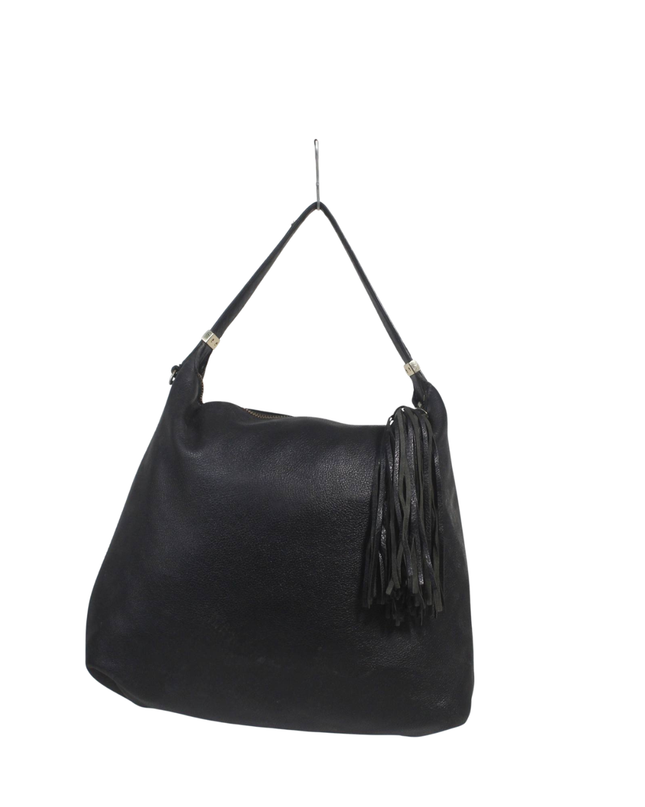 Michael Kors Black Pebbled Leather Hobo Shoulder Bag