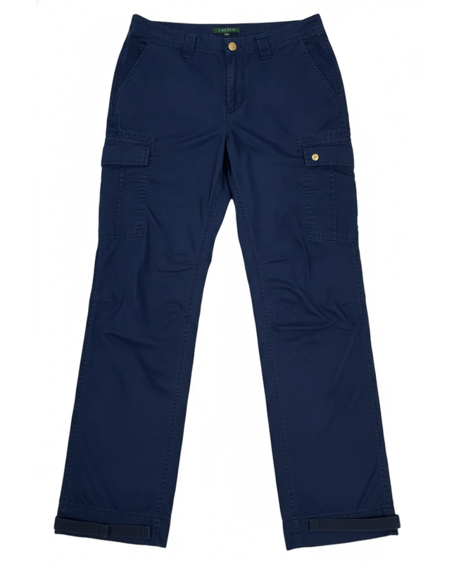 Lauren Ralph Lauren Navy Blue Straight Leg Cargo Utility Pants