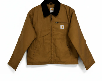 Reworked Carhartt Brown Heavyweight Detroit Canvas Work Jacket
