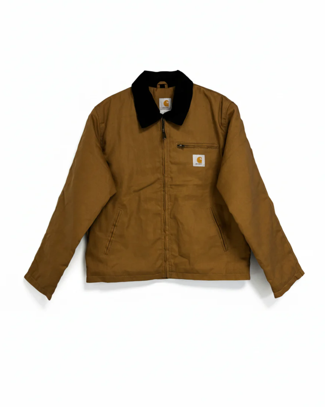 Reworked Carhartt Brown Heavyweight Detroit Canvas Work Jacket